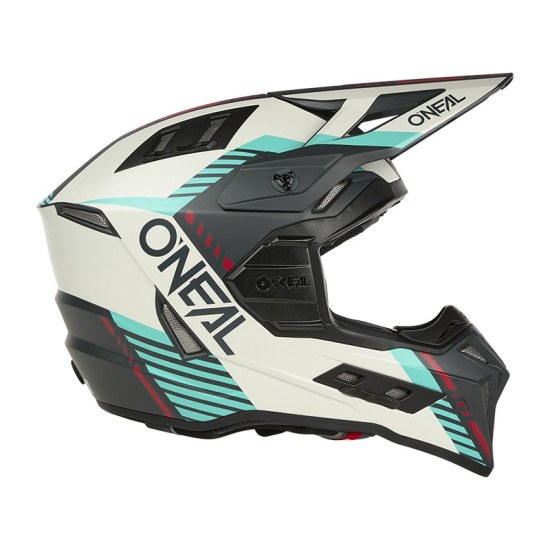 Casco de Cross EX-SRS HITCH gris y azul O'Neal