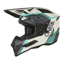 Casco de Cross EX-SRS HITCH gris y azul O'Neal