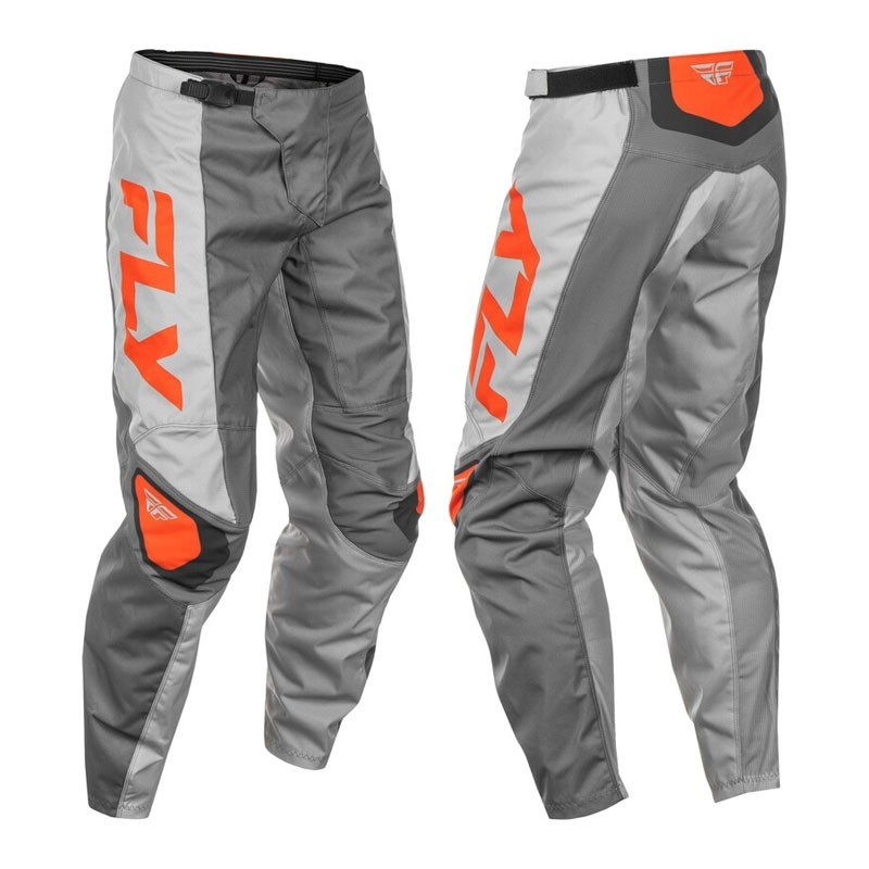 Pantalón FLY RACING F-16 gris y naranja