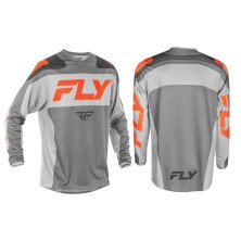 Camiseta FLY RACING F-16 gris y naranja