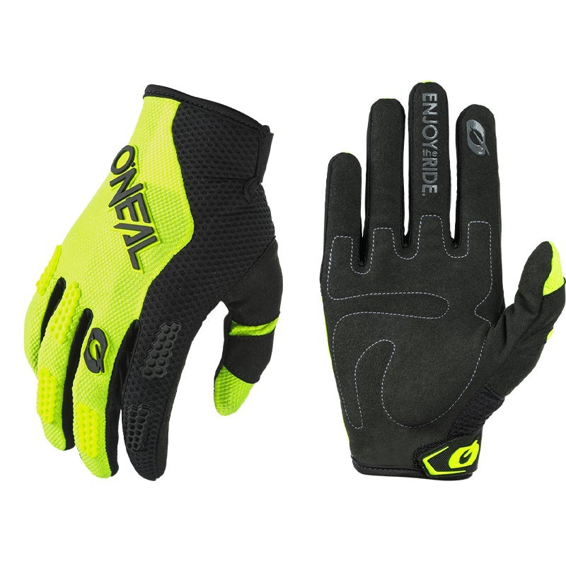 Guantes Element amarillo fluor y negro O'neal