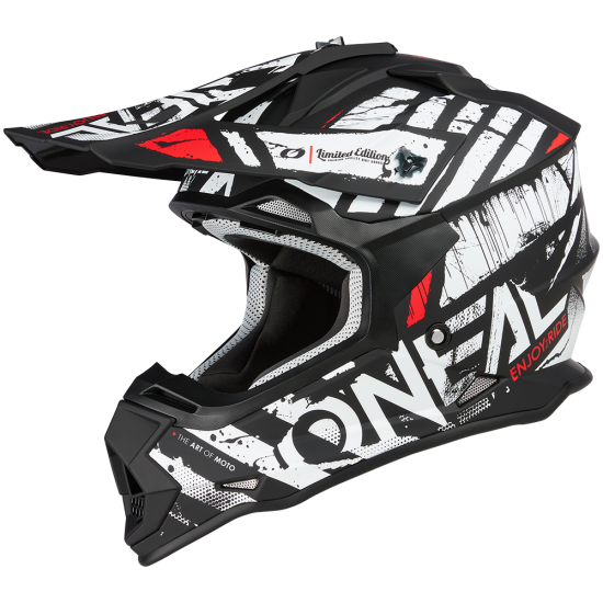 Casco de Cross 2SRS Black/White O'Neal