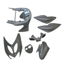 Carenado gris nardo Yamaha Aerox 50cc 1997 - 2012 TNT 7 piezas