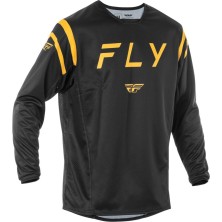 Camiseta FLY RACING Kinetic Center - Negro / Oro