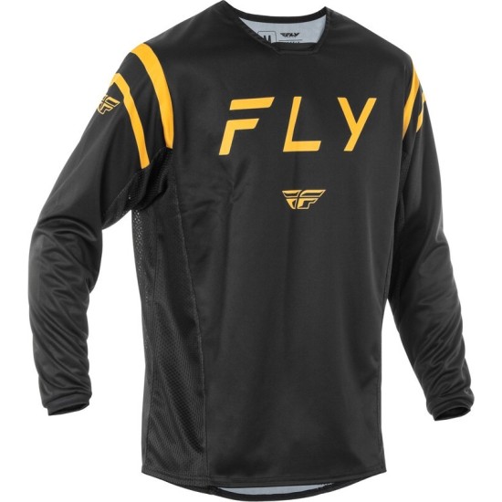 Camiseta FLY RACING Kinetic Center - Negro / Oro