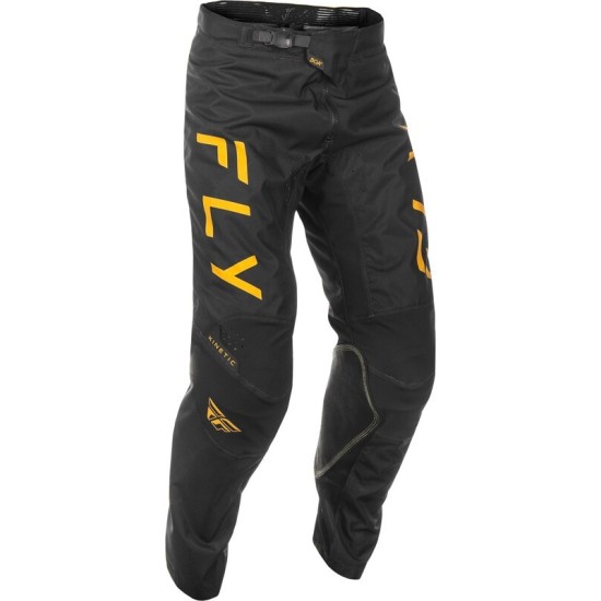 Pantalon Kinetic Center Fly Negro/Oro