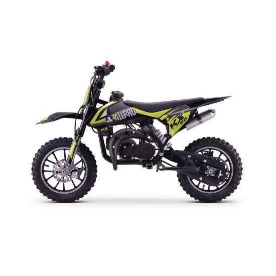 Minimoto KX 50cc AC 2.5cv Allpro - Amarillo flúor