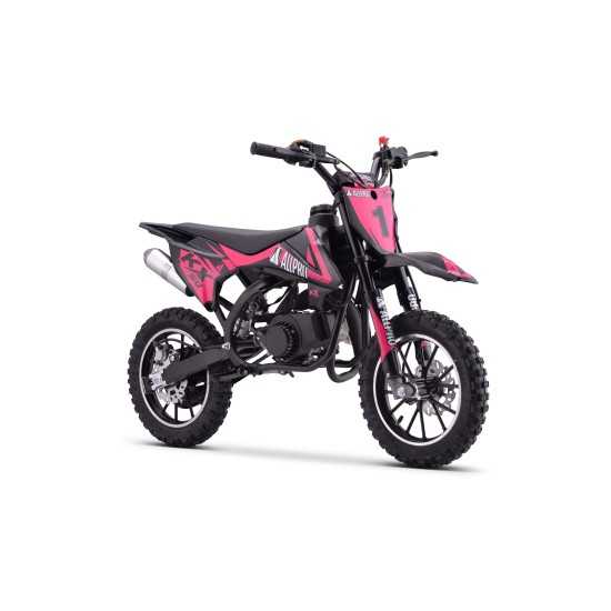 Minimoto KX 50cc AC 2.5cv Allpro - Rosa flúor