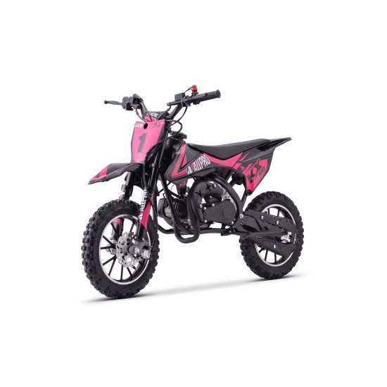 Minimoto KX 50cc AC 2.5cv Allpro - Rosa flúor
