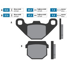 Pastillas de freno Peugeot scooter For Race Polini