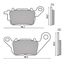 Pastillas de freno delanteras Yamaha N-Max 125/150 hasta 2015