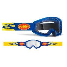 Gafas de motocross FMF Azules con cristal transparente