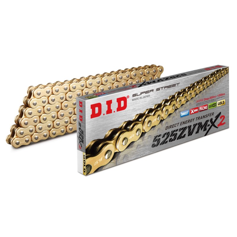 Cadena DID 525 ZVM-X2 Dorada