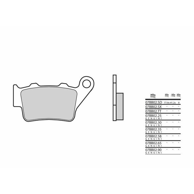 Pastillas de freno sinterizadas BMW GS 650cc Brembo