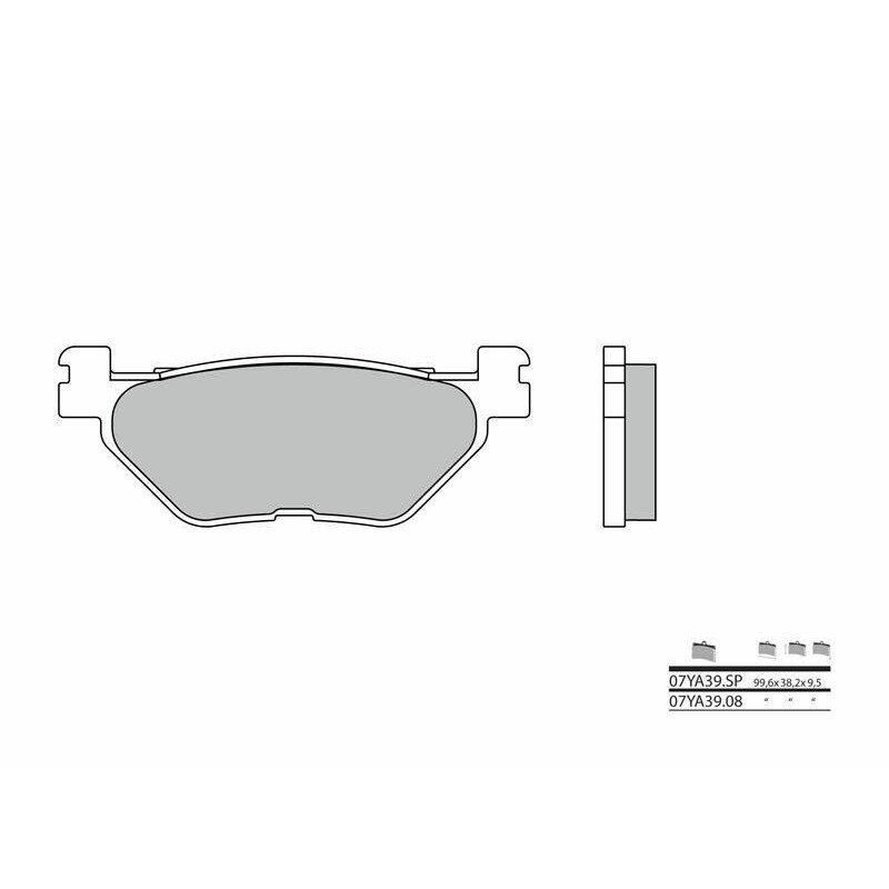 Pastillas de freno sinterizadas Yamaha FJR Brembo