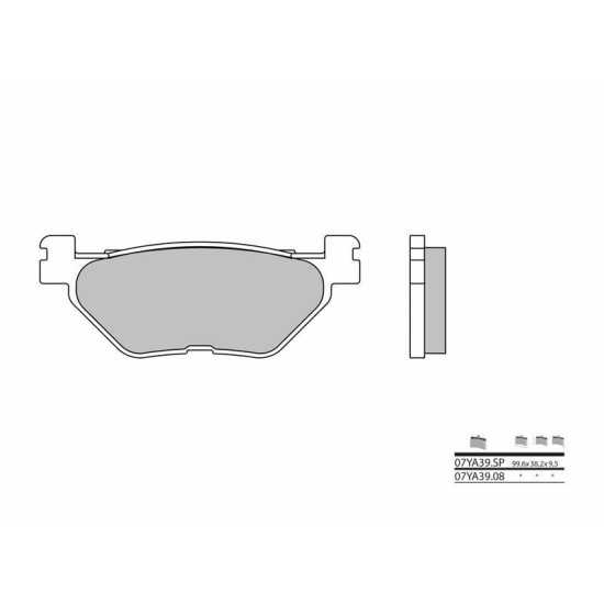 Pastillas de freno sinterizadas Yamaha FJR Brembo