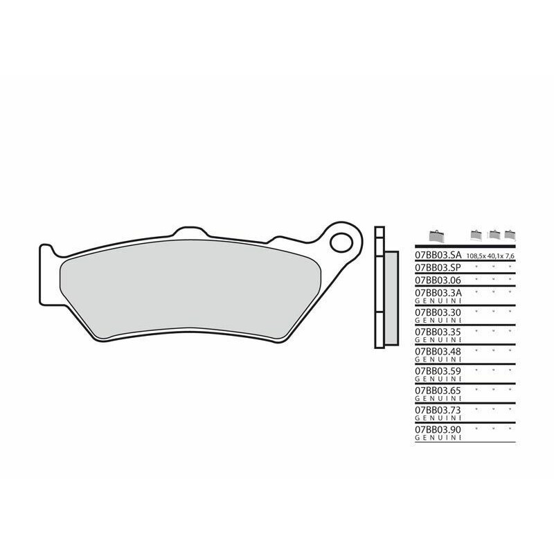 Pastillas de freno sinterizadas BMW F800 Brembo