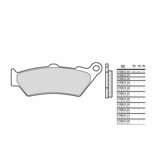Pastillas de freno sinterizadas BMW F800 Brembo