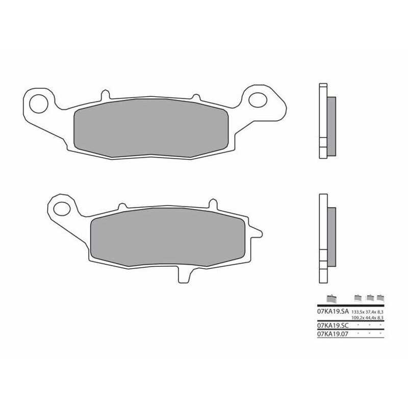 Pastillas de freno sinterizadas Suzuki GSX 600F Brembo