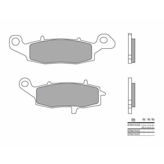 Pastillas de freno sinterizadas Suzuki GSX 600F Brembo