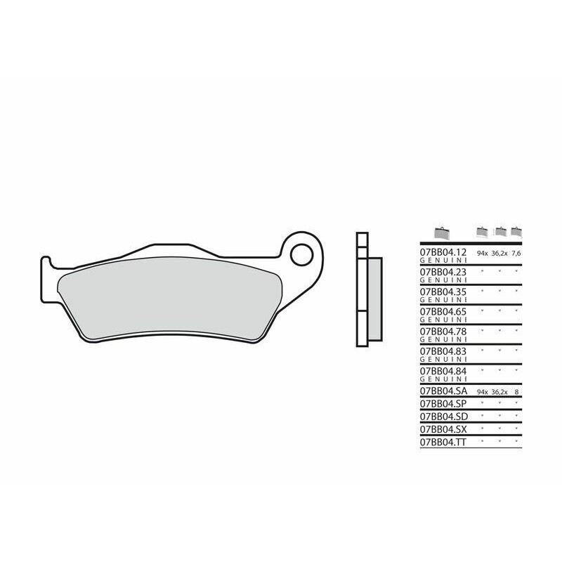Pastillas de freno sinterizadas KTM/ SX/ EXC -Brembo