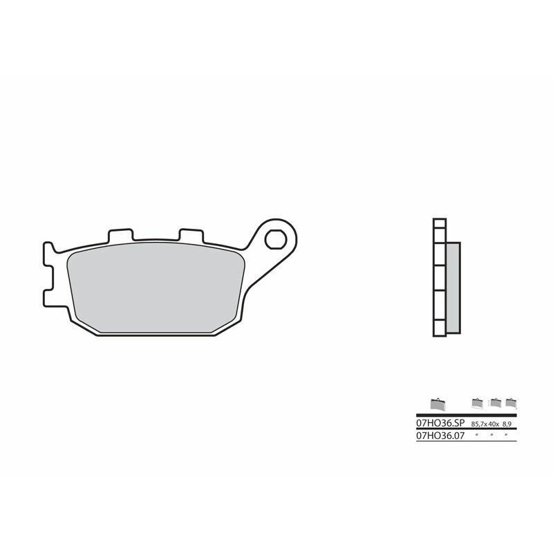 Pastillas de freno sinterizadas Honda CBR 600 RR Brembo