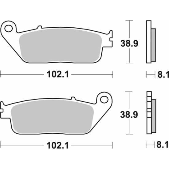Pastillas de freno sinterizadas Honda CBR F Brembo