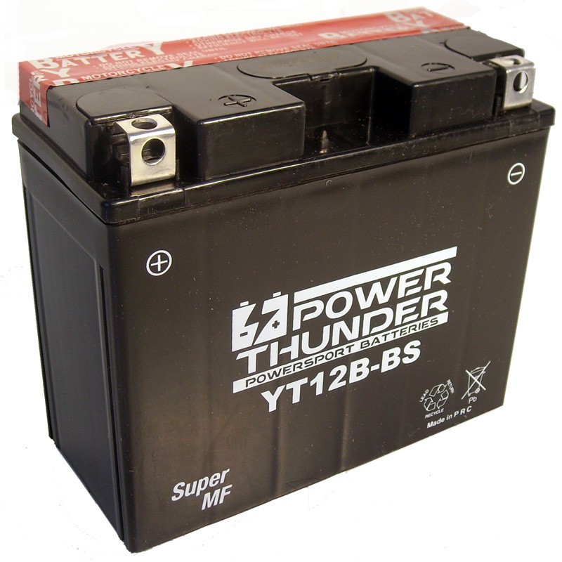 Batería CT12B-BS Sin Mantenimiento Power Thunder