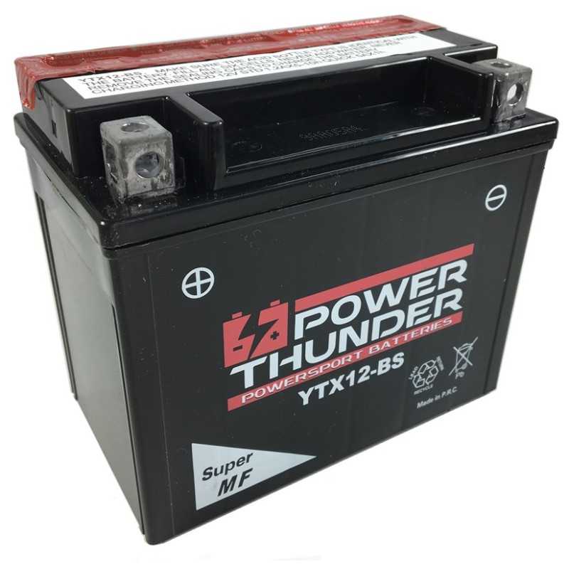 Batería CTX12-BS Sin Mantenimiento Power Thunder
