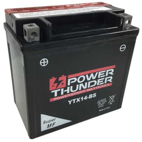 Batería CTX14-BS Sin Mantenimiento Power Thunder