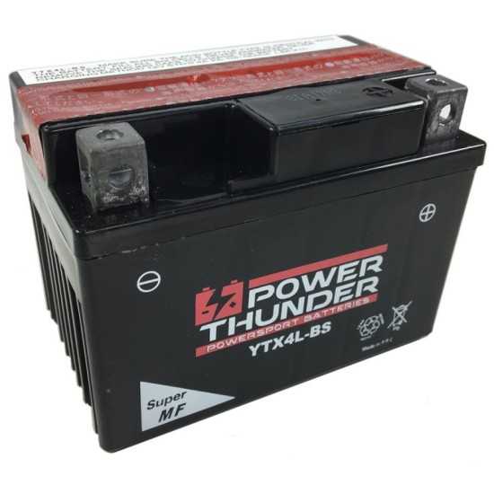 Batería CTX4L-BS Sin Mantenimiento Power Thunder