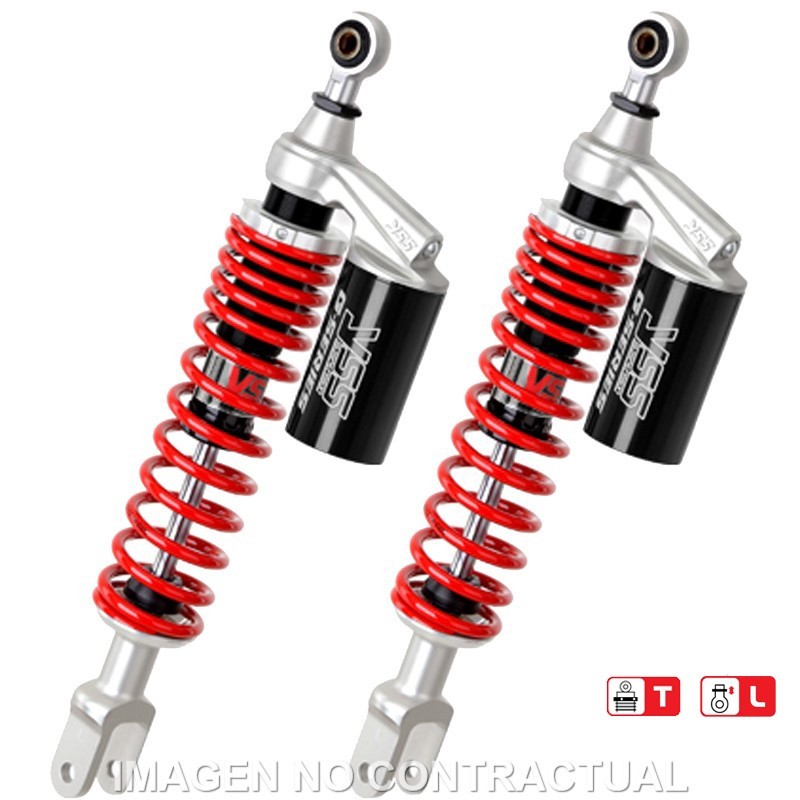 Juego Amortiguadores Traseros YSS Gas Eco Line c/Botella superior Honda Forza 300