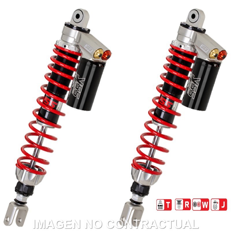 Juego Amortiguadores Traseros YSS Gas Top Line c/Botella superior Honda New Forza 300