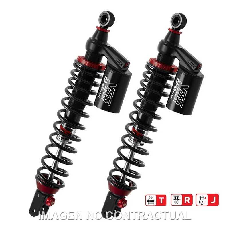 Juego Amortiguadores Traseros YSS Gas Top Line c/Botella superior Yamaha X-Max 400