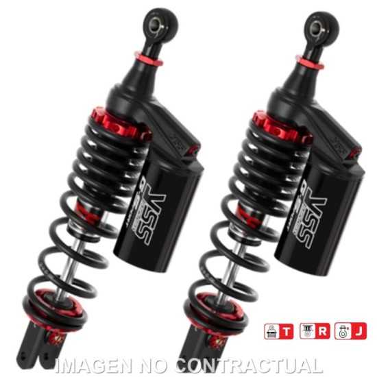 Juego Amortiguadores Traseros YSS Gas Top Line c/Botella superior Yamaha N-Max 125