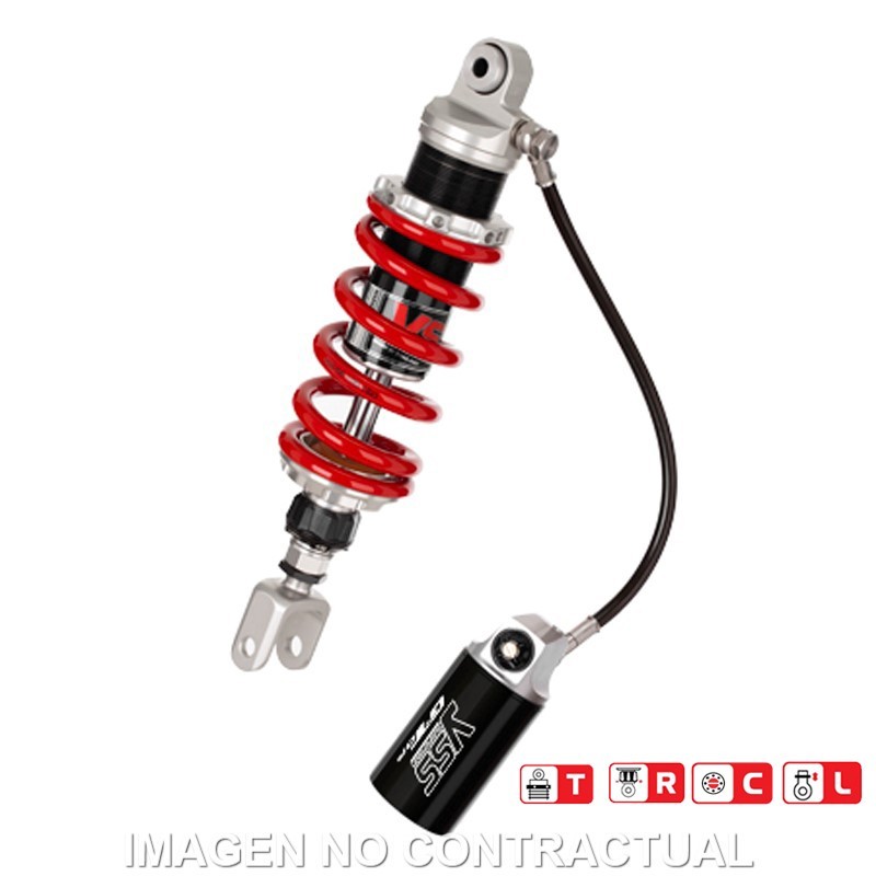 Amortiguador Trasero YSS Gas Top Line c/Botella con latiguillo Yamaha MT-09