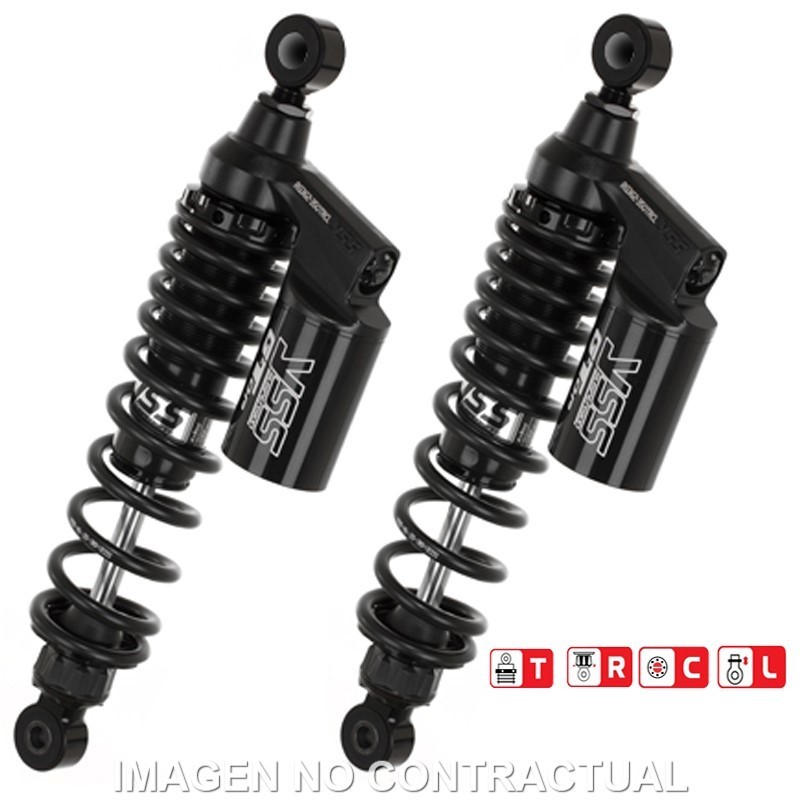 Juego Amortiguadores Traseros YSS Gas Top Line c/Botella superior Honda CB 750 Seven