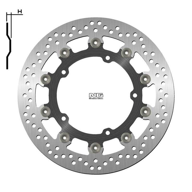 Disco de freno NG BRAKES redondo flotante 1786G