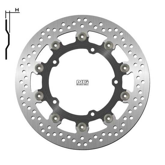 Disco de freno NG BRAKES redondo flotante 1786G