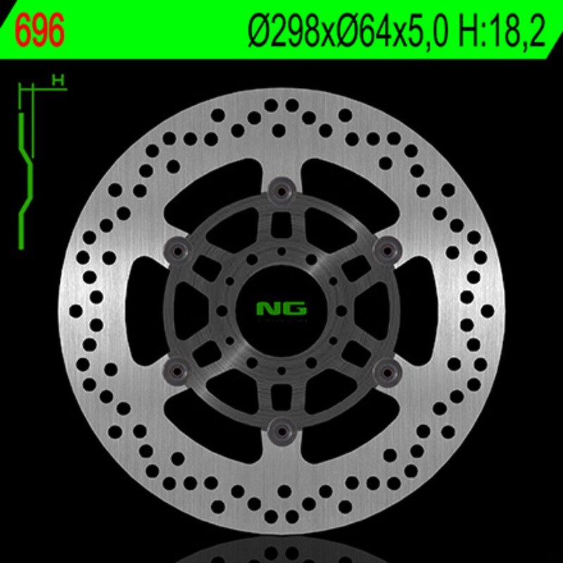 Disco de freno NG BRAKES redondo flotante 696