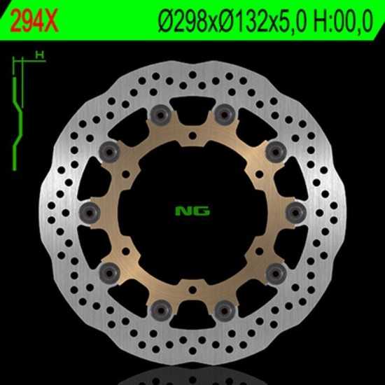 Disco de freno NG BRAKES ondulado flotante 294X