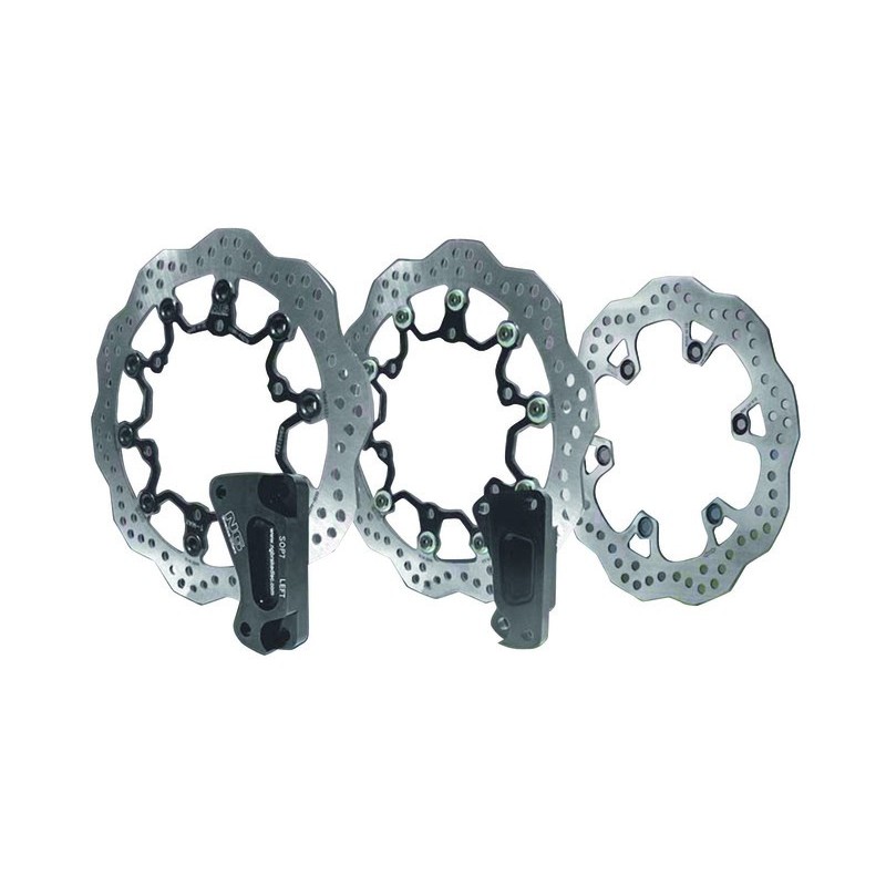 Kit disco de freno sobredimensionado NG BRAKES ondulado flotante KITTMAX