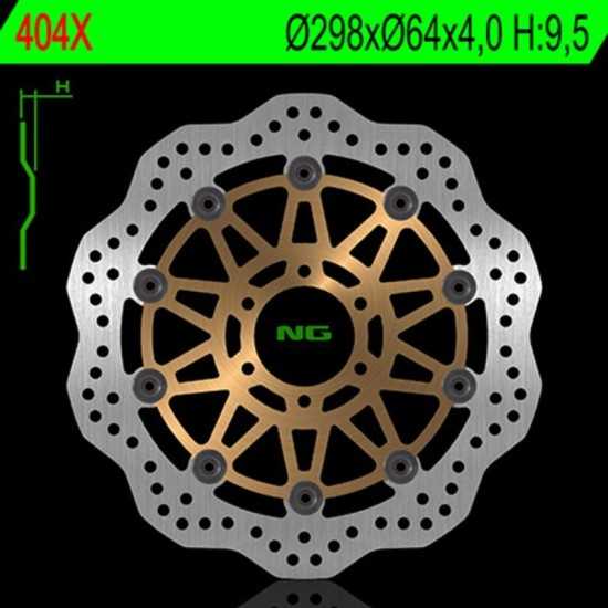 Disco de freno NG BRAKES ondulado flotante 404X