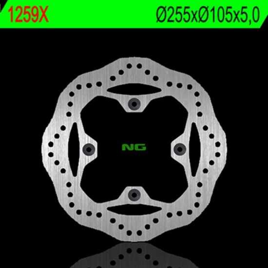 Disco de freno NG BRAKES ondulado fijo 1259X