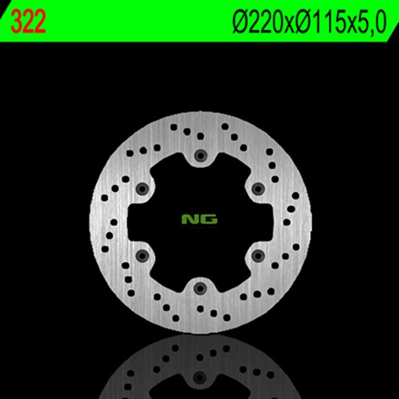 Disco de freno NG BRAKES redondo fijo 322