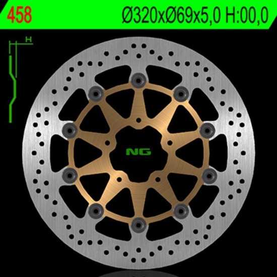 Disco de freno NG BRAKES redondo flotante 458