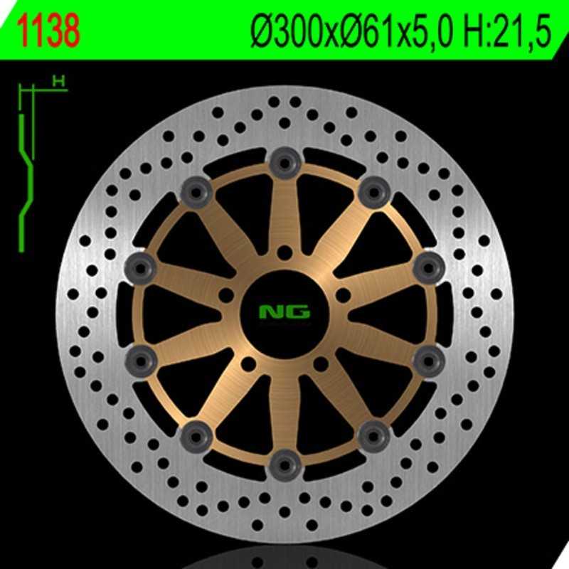Disco de freno NG BRAKES redondo flotante 1138
