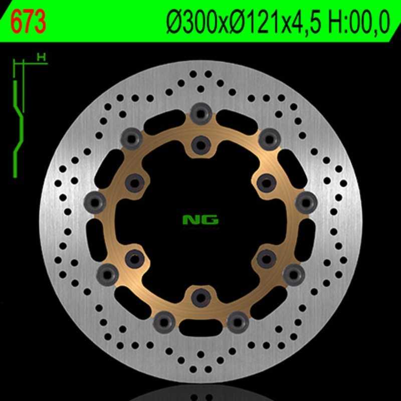 Disco de freno NG BRAKES redondo flotante 673