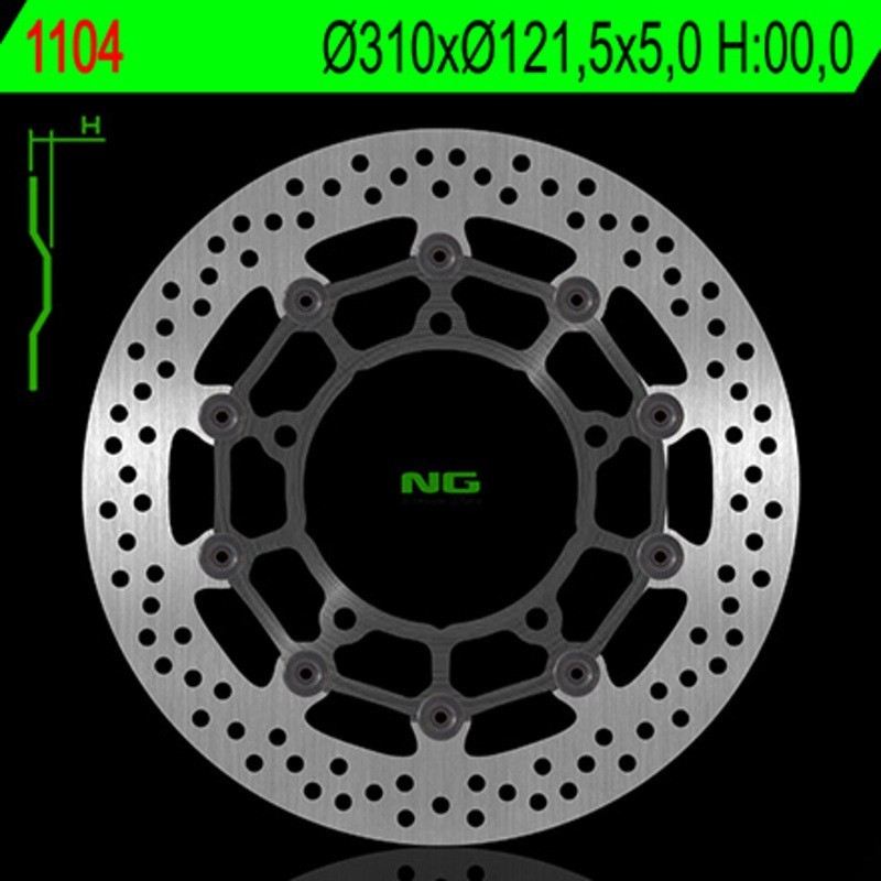Disco de freno NG BRAKES redondo flotante 1104