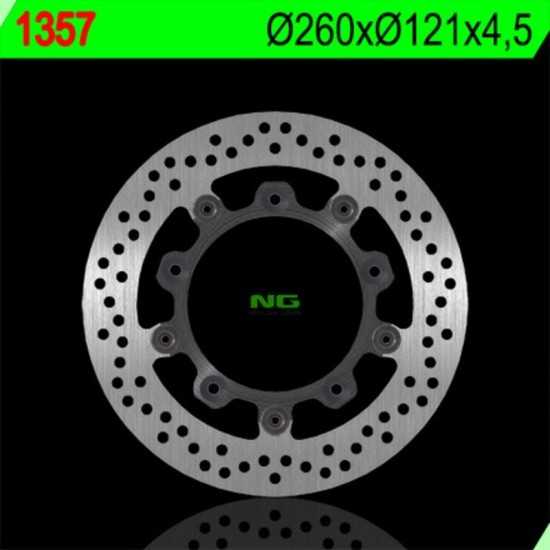 Disco de freno NG BRAKES redondo flotante 1357